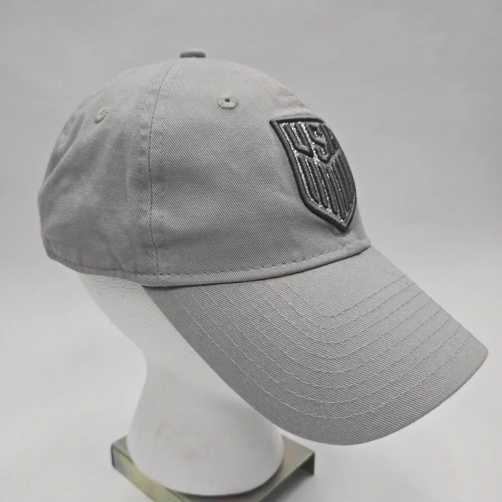 USA Olympics New Era Women's‎ Grey Baseball Hat Cap Strap Back Soccer Sparkle